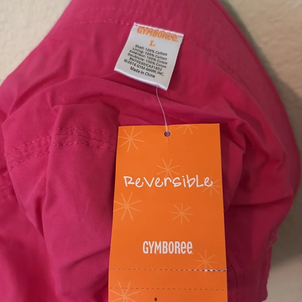 New Gymboree Toddler Sunhat, Flamingos and‎ Solid Pink, Size Large